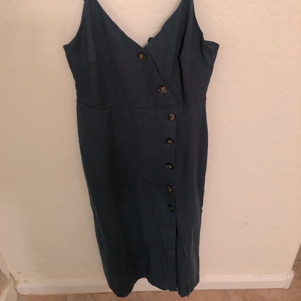 lulus green spaghetti strap dress